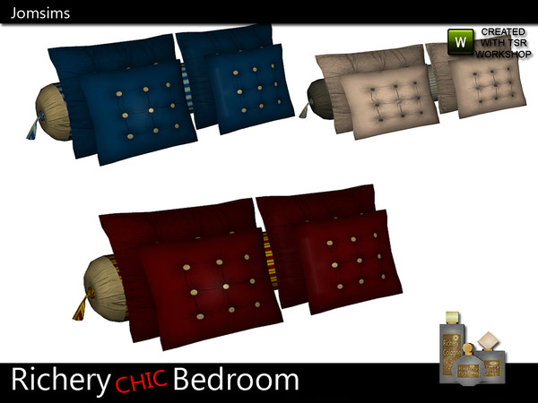 Sims 3 — richery cushions for bed by jomsims — richery cushions for bed