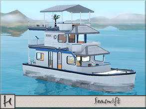 Sims 3 — Seaswift by hatshepsut — Live and cruise in style with this luxurious home on the waves. Pilot this vessel from