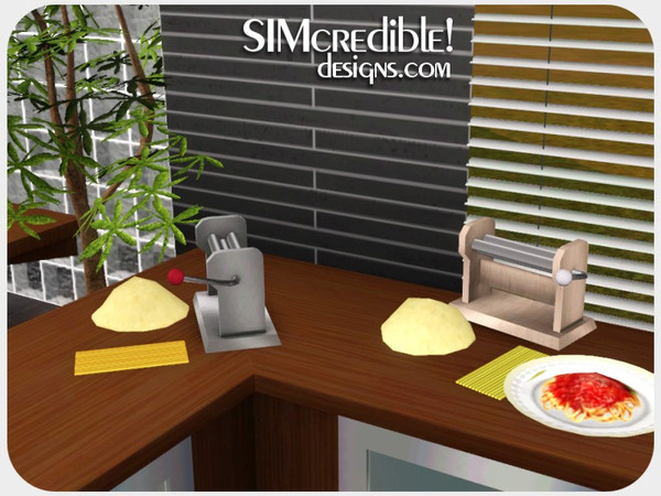 Sims 3 — Funny Kitchen - Time to Pasta And Pizza Pasta Machine by SIMcredible! — Funny Kitchen series - Time to Pasta And