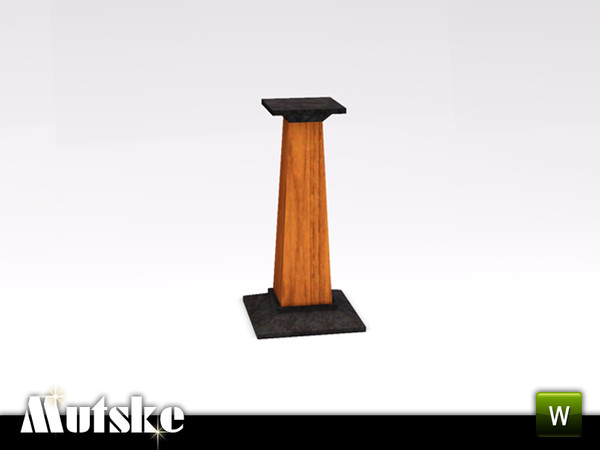 Sims 3 — Hunt Bedroom Candle Large by Mutske — Part of the Hunt Bedroom. This is a candleholder with 2 slots, 1 for a