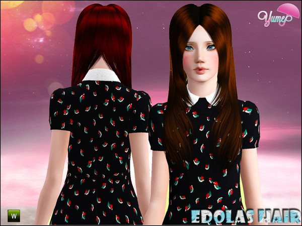 Sims 3 — Yume - Edolas hair by Zauma — Im back >.< Sorry for later uploads! This is a simple hair, dont