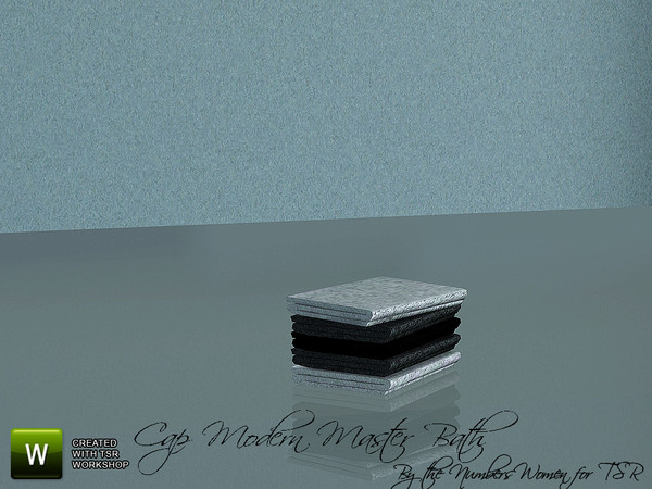 Sims 3 — Cap Modern Master Bathroom Towels by TheNumbersWoman — Stylish Furniture priced for the disappearing middle