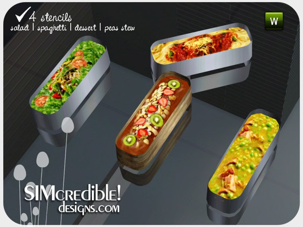 Sims 3 — Avalon Decor Food by SIMcredible! — by SIMcredibledesigns.com available at TSR