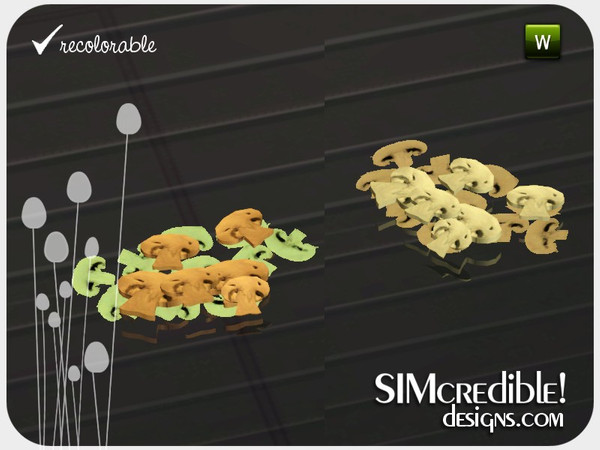 Sims 3 — Avalon Mushrooms *Decor* by SIMcredible! — by SIMcredibledesigns.com available at TSR