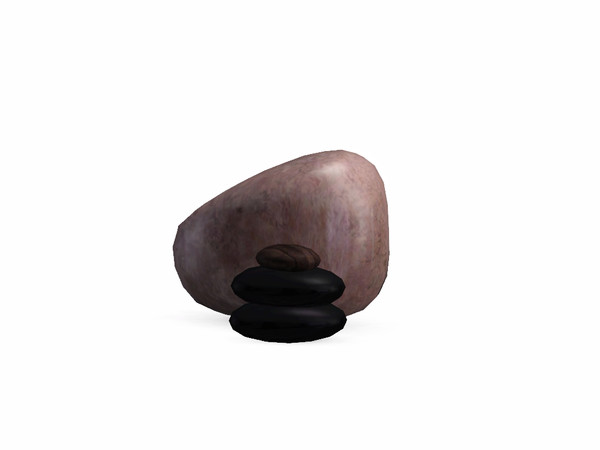 Sims 3 — White Cream Bathing Stones by Flovv — These stones will give a great atmosphere.