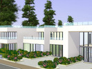 Sims 3 — Spearmint - Modern Home no. 2 by choppedolives2 — With fve bedrooms, four bathrooms, two livings rooms, a