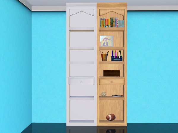 Sims 3 — Saylor Shelving by Rennara — Surface/Decor Shelving - Saylor