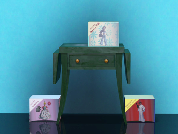 Sims 3 — Saylor Collector Dolls (University) by Rennara — sculpture table - Saylor (University)