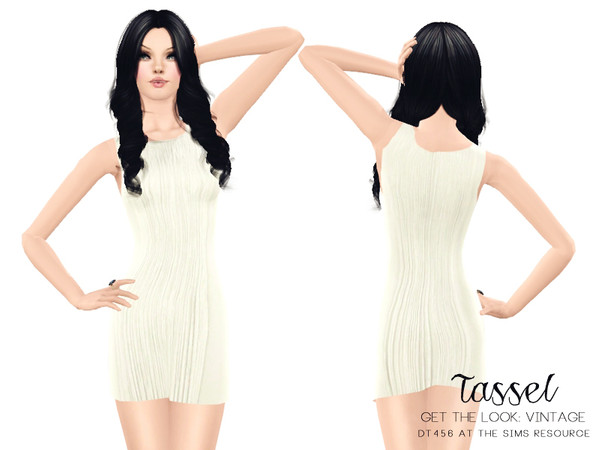 Sims 3 — Tassel by DT456 — A cool dress with tassels on the back and the front.