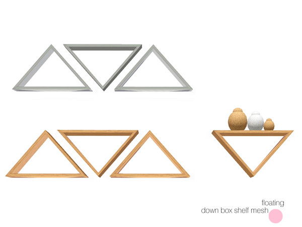 Sims 3 — Floating Down Shelf Mesh by DOT — Floating Down Shelf Mesh by DOT of The Sims Resource