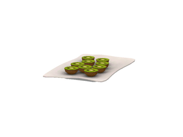 Sims 3 — New Breath Dining Room - Plate With Kiwi by pyszny16 — pyszny@ 2013 Please don't clone my meshes!
