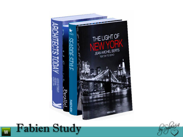 Sims 3 — Fabien books study by sylvia54 — Fabien books study created by sylvia54 @TSR