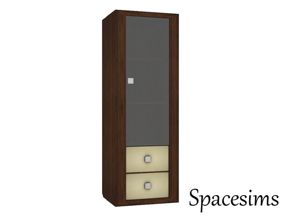Sims 3 — Cremona dining room - Tall cupboard by spacesims — A modern tall cupboard. The variety of colours brings a