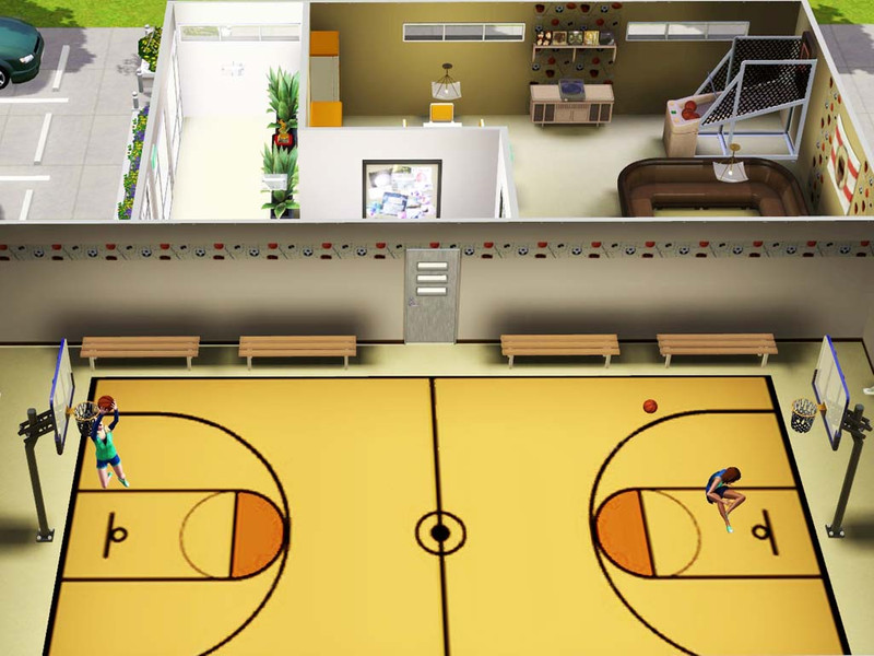 Sims 4 Basketball Goal CC