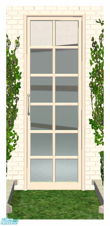Sims 2 — BH Door - Full Glass 1Tile DIAGONAL by simtomatic — This object requires the Beach House Shuttered Window 2Tile.