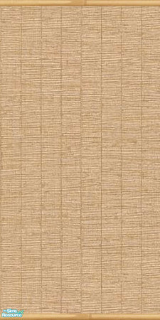 Sims 2 — Bamboo Straw Natural by Henwen — Bamboo wall for your vacation hot spots.