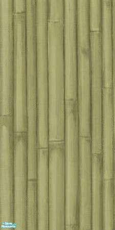 Sims 2 — Bamboo Green by Henwen — Bamboo wall for your vacation hot spots.