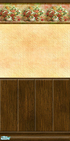 Sims 2 — Autumn Idyll - 05 by perelinka — AUTUMN IDYLL: wallpaper 05 with walnut wood