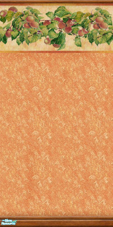 Sims 2 — DELICIOUS PEACH -aowdp04 by perelinka — Autumn Orchard - Delicious Peach: wallpaper 04 /top orange/