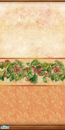 Sims 2 — DELICIOUS PEACH -aowdp01 by perelinka — Autumn Orchard - Delicious Peach: wallpaper 01 /middle/