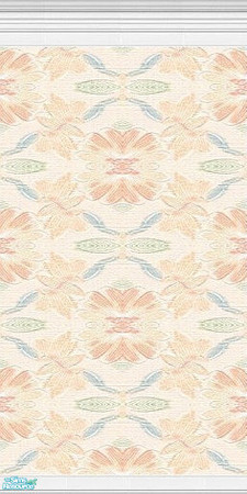 Sims 2 — Delicate Wallpaper 5 by iZazu — Delicate Wallpaper and Carpet Set includes 5 walls and 3 carpets. All TSRAA.