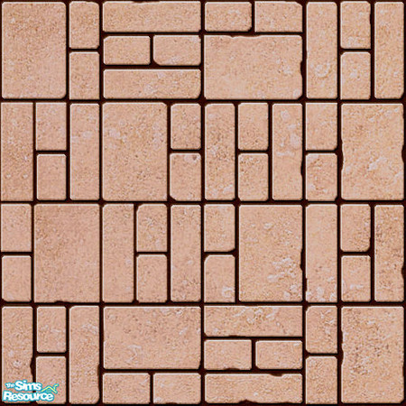 Sims 2 — Ferrara Brick Floor 03 by Spaik — Old, worn-out brick floor, with a detailed texture. Simply put the file in