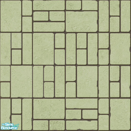 Sims 2 — Ferrara Brick Floor 07 by Spaik — Old, worn-out brick floor, with a detailed texture. Simply put the file in