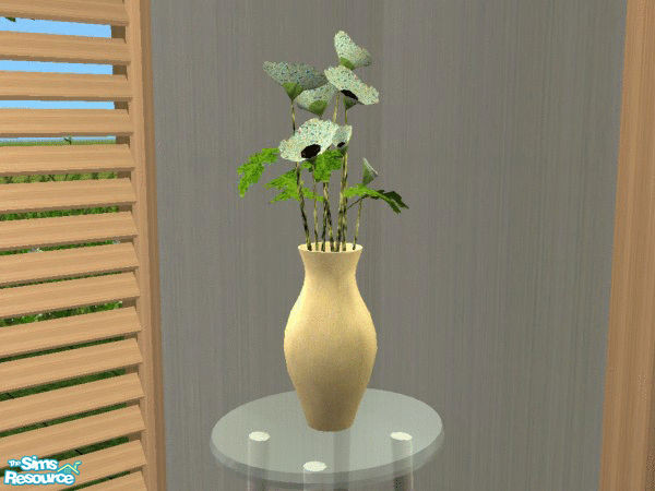 Sims 2 — SR TC58 Poppy Vase by SimanthaRat — as shown