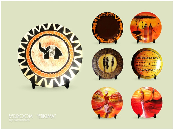 Sims 3 — Enigma Plate Decorative by Severinka_ — Bedroom in a modern style of the 20 items of furniture and decor.
