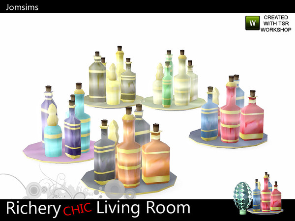 Sims 3 — deco jug and tray richery chic living by jomsims — deco jug and tray richery chic living