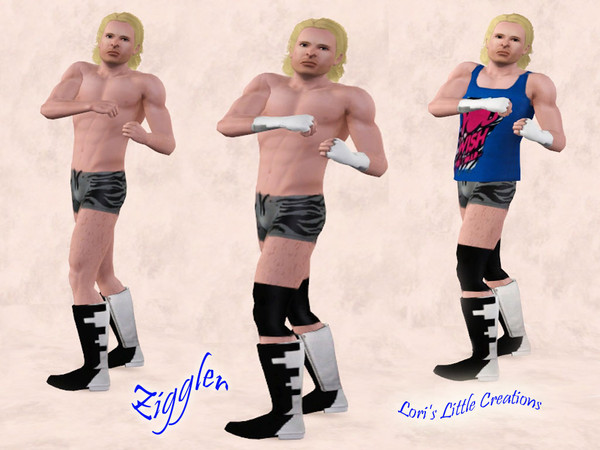 Sims 3 — WWE Ziggler Set by ldanti2 — One of WWE Dolph Ziggler's outfits, pieces are separate so you can mix and match.