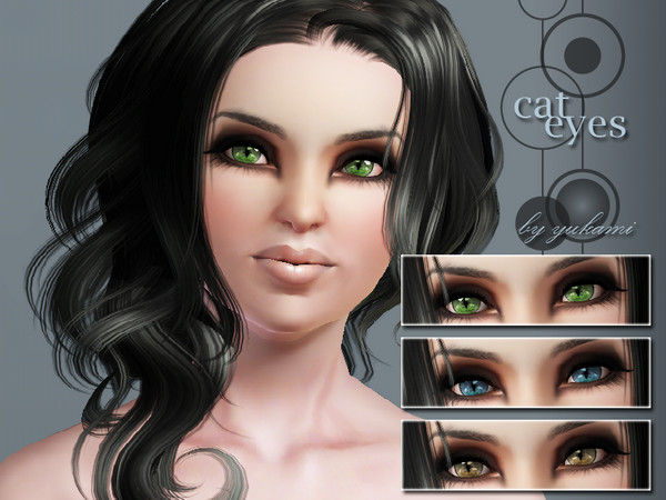 Sims 3 — cat eyes by yukami2 — For special moments in the life of your simsis. Have fun to charm other sims with my new