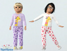 Sims 3 — Cute giraffe pajamas for toddler. TL by TigerLiyene2 — Cute giraffe pajamas for toddler girls. Soft and adorable