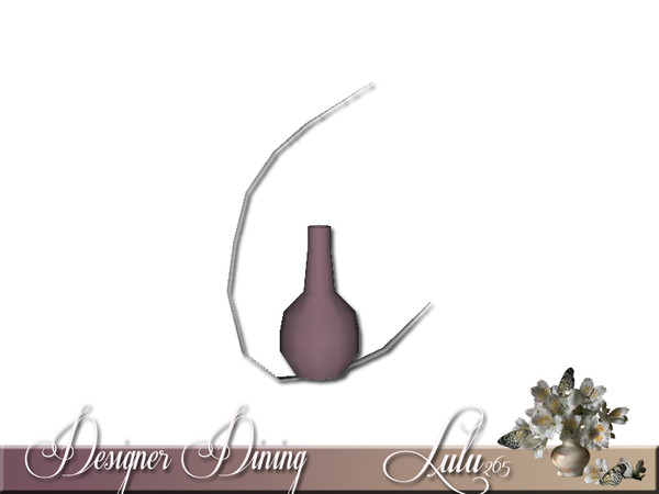 Sims 3 — Designer Dining Side Board Vase Decor by Lulu265 — Part of the Designer Dining Set Fully CAStable Made by