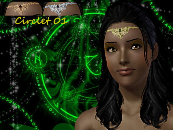 Sims 3 — Circlet01_T.D. by Sylvanes2 — Magical circlet01 is my first trail for a head accessoires for young adult and