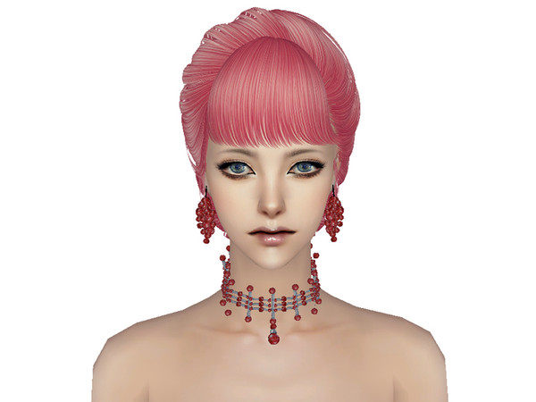 Sims 2 — Skysims Hair 130 Pink by Skysims — 