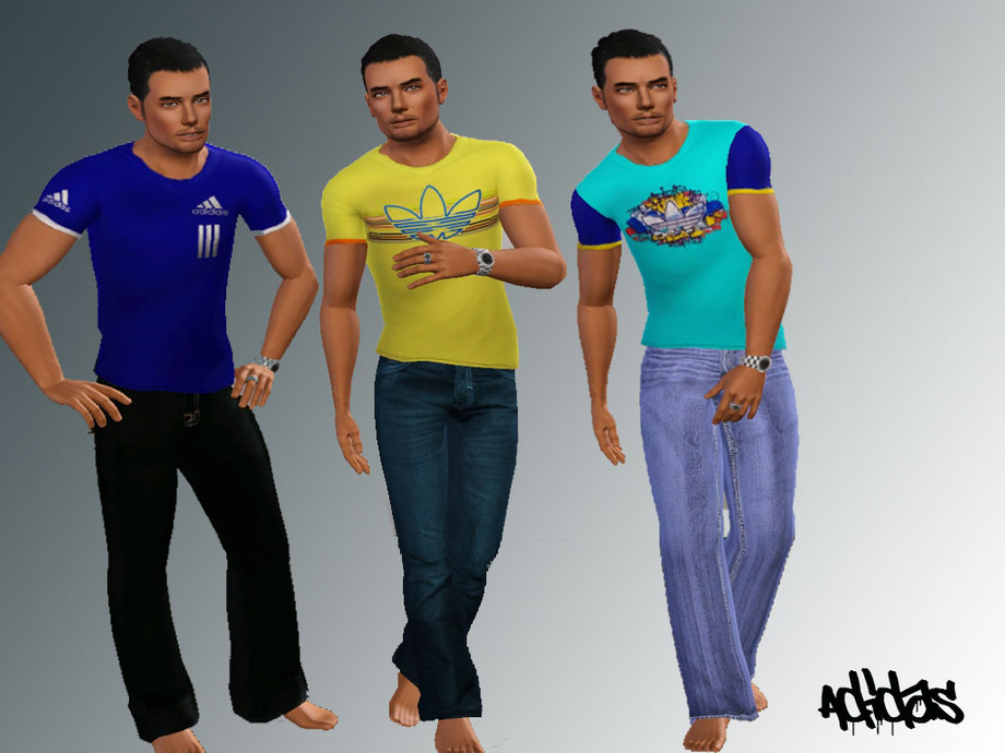 The Sims Resource - Adidas Tshirt