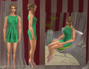 Sims 2 — Green spring by diasims22 — A short dress with high heels for summer, spring. Enjoy! (Please tell me if it