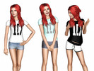 Sims 3 — Fangirl Shirts-1D-Part 1 by NightDreamSims — Part 1 of the One Direction Fan shirts for Young Adult and Adult.