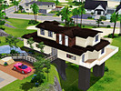 Sims 3 — Hill Mansion (Unfurnished) by Thomas_Rex — This lovely modern mansion, is built on a hill in Sunset Valley. Lots