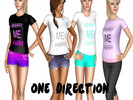 Sims 3 — Fangirl Shirts-1D- Part 2 by NightDreamSims — This is part 2 of the Fangirl shirts of One Direction! Hope you