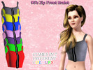 Sims 3 — 90's Style Zip-Front Bralet by Leebiejeeb2 — A Stylish 90's Back-in-fashion Zip Front Bralet/Crop-Top. Made in