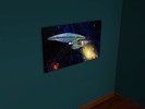 Sims 3 — Captain's Enterprise Painting by BobwitCake — A painting from the hit TV show, Star Trek: The Next Generation.