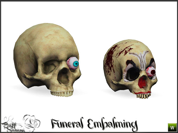 Sims 3 — Funeral Embalming Scary Skull by BuffSumm — Part of the *Funeral Embalmingroom* Created by BuffSumm @ TSR