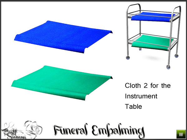 Sims 3 — Funeral Embalming Cloth C by BuffSumm — Part of the *Funeral Embalmingroom* Created by BuffSumm @ TSR