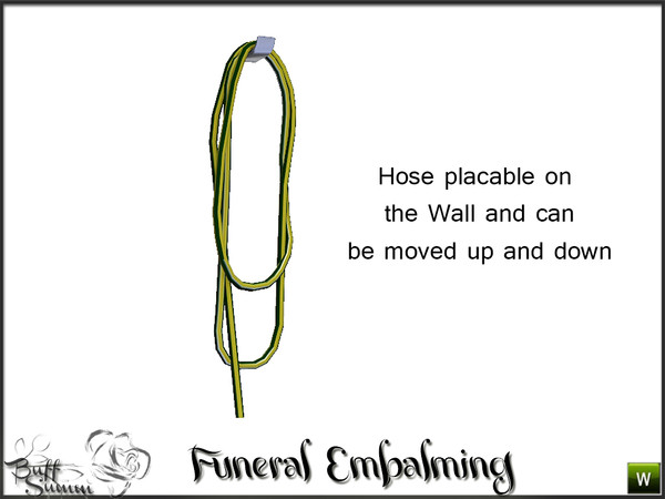 Sims 3 — Funeral Embalming Hose A by BuffSumm — Part of the *Funeral Embalmingroom* Created by BuffSumm @ TSR
