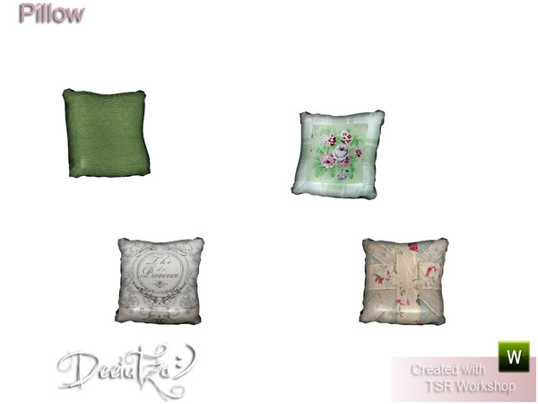 Sims 3 — Shabby Chic Dining Room Pillow by deeiutza — By deeiutza @TSR