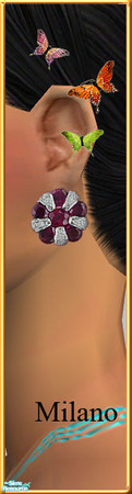 Sims 2 — Earring collection 1 - #369457 Recolor by milanokat — 