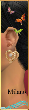 Sims 2 — Earring collection 1 - #369457 Recolor by milanokat — 