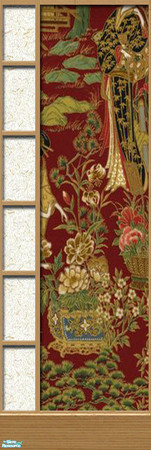 Sims 2 — Kaede Paneling #2 by estatica — Part of a set, this exotic paneling may be the perfect addition to your oriental